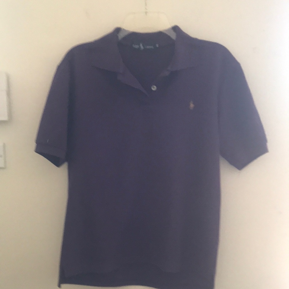Ralph Lauren Purple Polo Shirt Classic Design